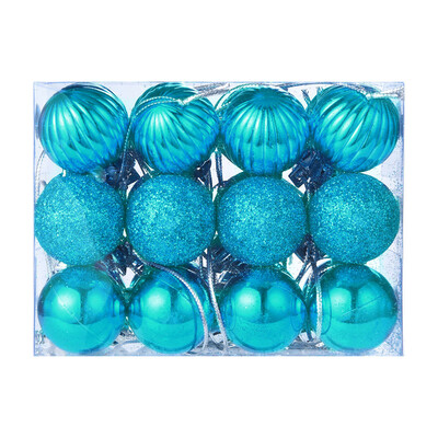 

JPGIF 24Pcs 30mm Christmas Xmas Tree Ball Bauble Hanging Home Party Ornament Decor