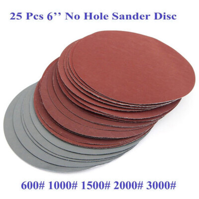 

25pcsSet 6 Sanding Discs Hook Loop 600 1000 1500 2000 3000 Grit Part 2019