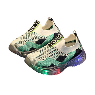 

Baby Shoes Boys Girls Breathable Anti-Slip Shoes Patchwork Color Shoes Sneakers Toddler Soft Soled First Walkers