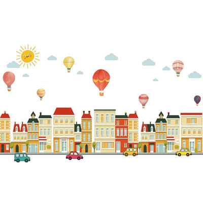 

Daily Waterproof PVC Removable Sunny City Wall Stickers Kids Bedroom Decor