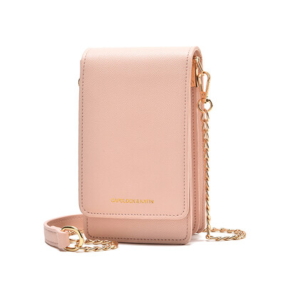 

Mobile Baggage Girls Summer New Fashion One Shoulder Slant Baggage Small CK Chain Lovely