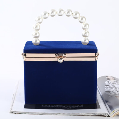

Tailored Women New Evening Handbags Party Handmade Pearl Clutch Shoulder Cross Bag