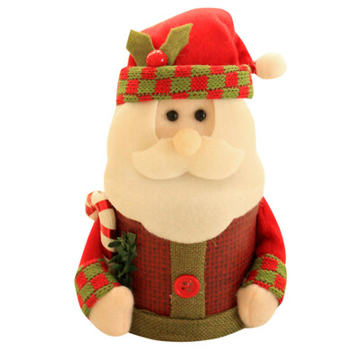 

Tailored Merry Christmas Children Santa Claus Snowman Elk Candy Packaging Candy Jar Bin