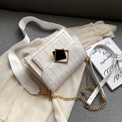 

Ins fashion pack crocodile chain womens bag 2019 new bag Korean version 100 broadband single shoulder satchel