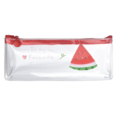 

Toponeto Transparent Fruit Pencil Pouch Pencil Case Creative Stationery Storage Bag