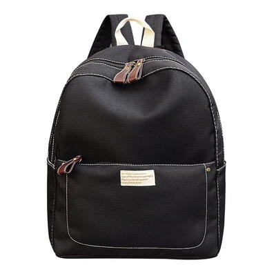 

Hit Color Unisex Travel Backpacks Canvas Student Shoulder Bags Knapsack