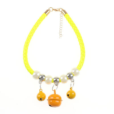 

Cute Pet Dog Puppy Cat Kitten Collar Adjustable Necktie Necklace with Bells
