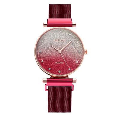 

Starry Sky Female Wrist Watch Quartz Movement Wristwatch Bracelet Mesh Band for Ladies