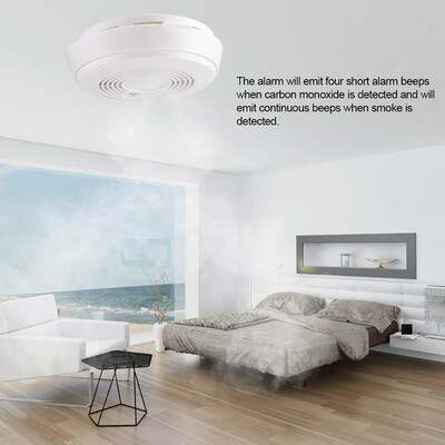 

Greensen Carbon Monoxide & Smoke Detector Alarm Sensor Sound Warning Battery Operated Smoke Alarm Carbon Monoxide Alarm