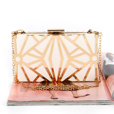 

Tailored Women New Evening Handbags Party Handmade Metal Net Clutch Shoulder Cross Bag