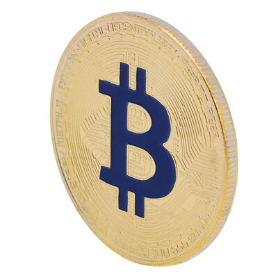 

Gold Plated Commemorative Coin Bitcoins Collectible Art Collection Souvenir
