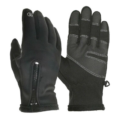 

Unisex Winter Thermal Outdoor Cycling Sports Waterproof&Windproof Touched Screen Zipper Gloves