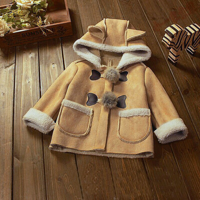 

Cute Baby Infant Autumn Winter Hooded Coat Cloak Jacket Thick Warm Clothes