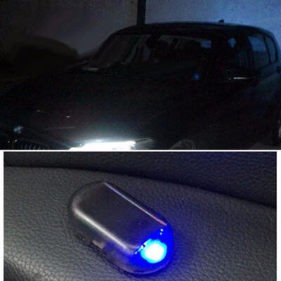 

1 PCS Solar Energy Simulation Dummy Fake Alarm Warning Security Anti-Theft LED Flashing Light Blue