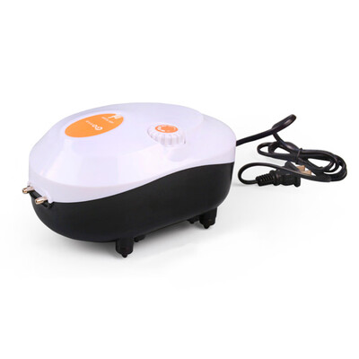 

Fish Tank Quiet Air Pump Aquarium Powerful Air Oxygen Compressor 220V Flow Rate Adjustable Double Outlet