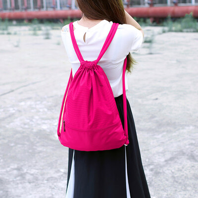 

Bunch bag drawstring backpack outdoor travel waterproof portable folding backpack mens&womens sports fitness bag