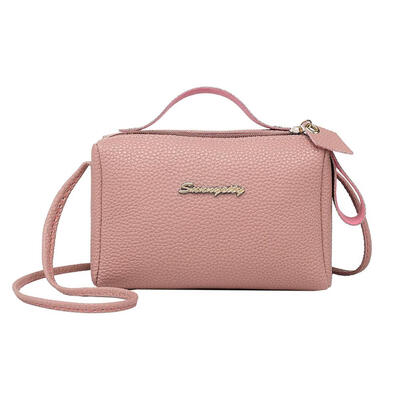 

Square Litchi Pattern Shoulder Handbags Women PU Leather Messenger Bags