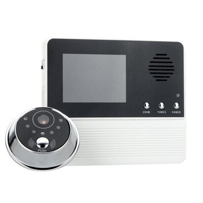 

28" TFT Electronic Digital Peephole Viewer Doorbell Security Camera Monitoring System Night Vision
