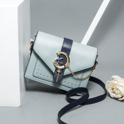 

In summer ins super-hot girls Korean version of one-shoulder oblique bag is fashionable with studentsoblique stride