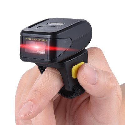 

Portable Handheld Bluetooth Wireless Ring Finger 1D Barcode Scanner Reader Support for windows XP 70 80 10 system for IOS Androi