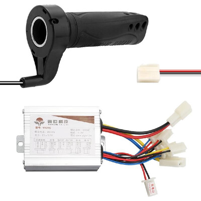 

24V 500W Electric Bicycles Brushed Speed Controller & Throttle Grip Set for Electric Bicycles Scooter E-bike Motor