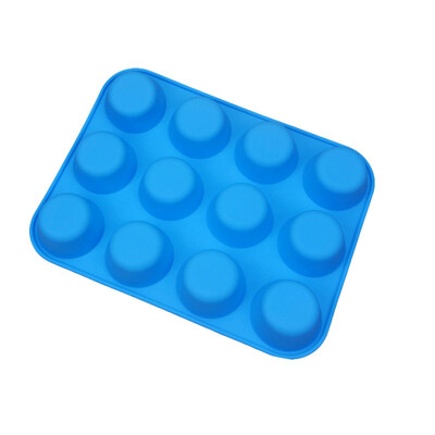 

Cake Tools Kitchen Bakeware Silicone Metal Non-Stick 12 Cups Cupcake Baking Tray Mousse Cake Muffin Pan