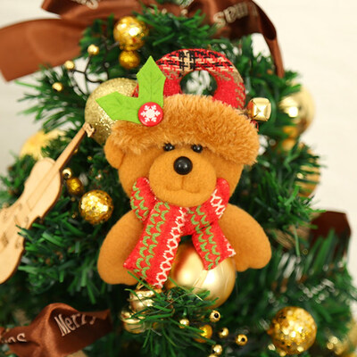 

Merry Christmas Ornaments Christmas Gift Led Santa Claus Snowman Tree Toy Doll Hang Decoration