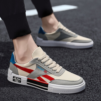 

Summer Shoes Mens Trendy Shoes New Korean Version Baitao Leisure Canvas Shoes Breathable Baitao Chic Port Windboard Shoes