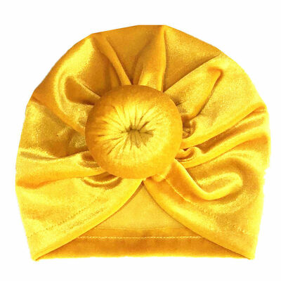

HOT Kid Baby Gold Velvet Bow Hairband Headband Stretch Turban Head Wrap Newborn
