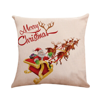 

Tailored Christmas Linen Square Throw Flax Pillow Case Decorative Cushion Pillow Cover