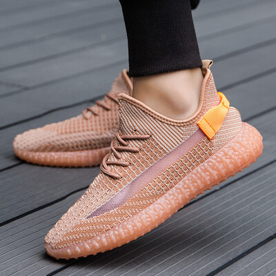 

Trend casual net shoes transparent bottom fish line full of stars male flying woven breathable wild fashion shoes
