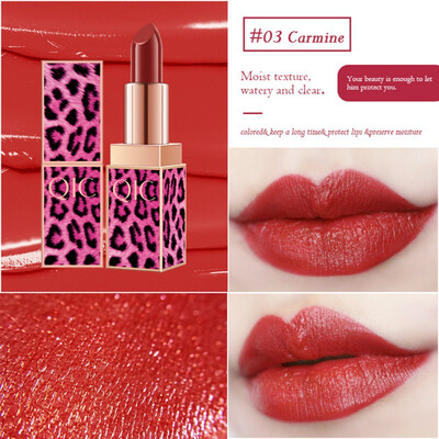 

Leopard Lipstick Waterproof Long Lasting Sticky Cup Moisturizing Lipstick Makeup Tools