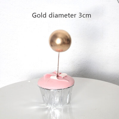 

FUNNYBUNNY Cake Decoration Golden Ball Cake Decoration Plug-in Decoration Baking Decoration Accessories Cake Topper