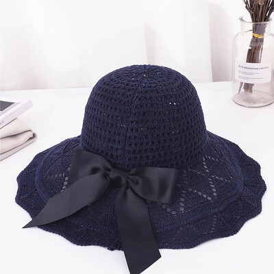 

Ladies Undercover Floppy Foldable Wide Brim Straw Hollow Beach Holiday Sun Hats