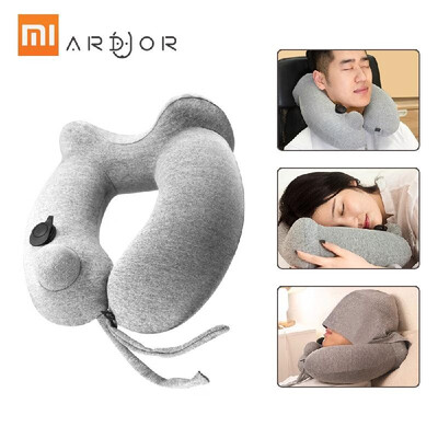 

Xiaomi Mijia Inflatable Neck Pillow Portable U-shaped Pillow Travel Airplane Outdoor U-Pillow Dual Humps Removable Washable Memory