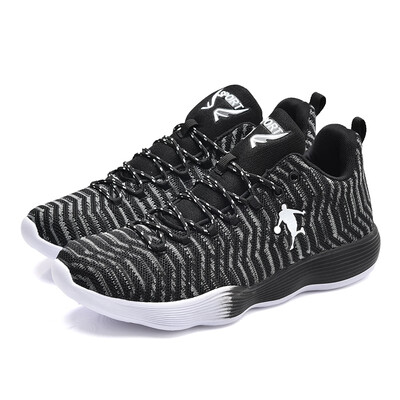 

2018 new spring fly woven breathable basketball shoes mesh non-slip sports shoes mens low wear-resistant student boots