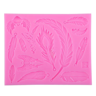 

Angel Feather Silicone Chocolate Fondant Cake Mold DIY Pastry Decor Tool