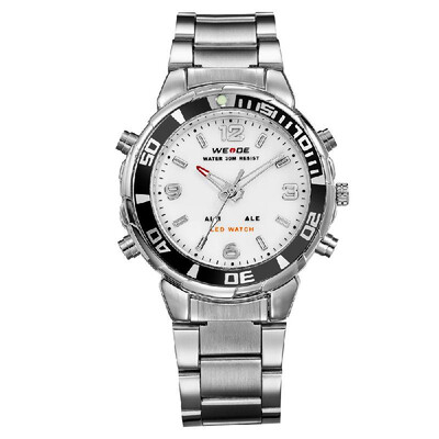 

WEIDE WH843 Quartz Digital Electronic Watch Dual Time Calendar Month 3ATM Waterproof Timer Business Men Fashion Casual Outdoor Spo