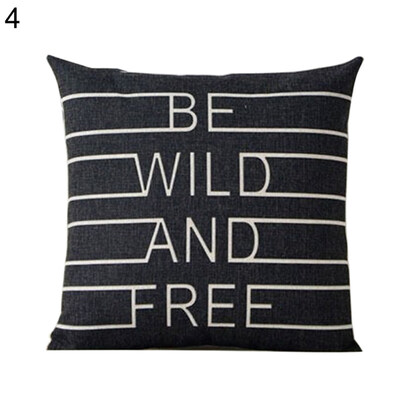 

Deer Animal Heart Letter Square Bedroom Sofa Pillow Case Cushion Cover Decor