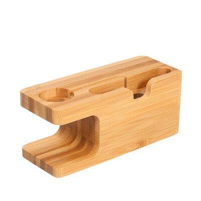 

Bamboo Wood Mobile Support I-watch Charging Stand Bracket Phone Holder