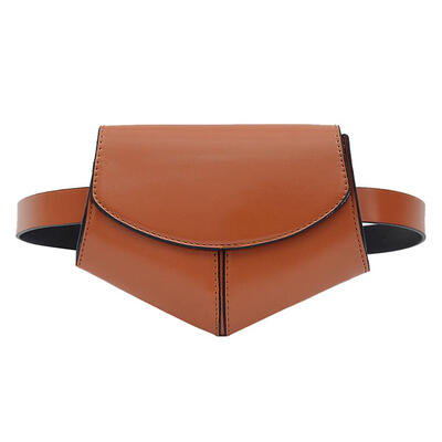 

Printing Shoulder Women PU Leather Waist Fanny Belt Packs Small Chest Bags
