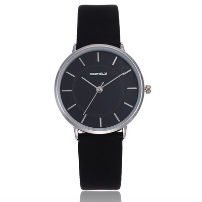 

Casual ladies leather watch Japanese movement couple stone