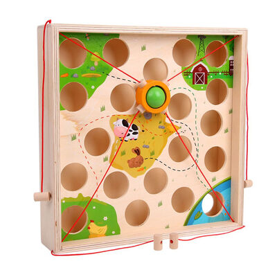 

Pull Ball Table Game Children Wooden Maze Kindergarten Early Education Intellectual Atrength Parent-child Toy