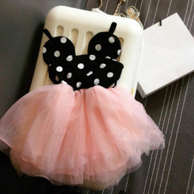 

USA Baby Girls Dress Cute Minnie Mouse Dresses Kids Toddler Skirt Tutu Dress