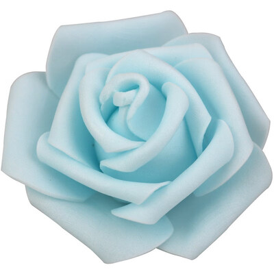 

DIY Real Touch 3D Artificial Foam Rose Head Without Stem for Wedding Party Home Decoration 50pcs Light Green