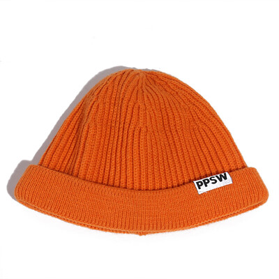 

Hat women fallwinter Korean version of Joker wool hat students warm knit hat Japanese simple ear muff hat mens tide