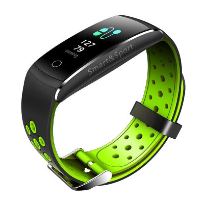 

Portable Waterproof 096IN IPS Color Screen Silicone Belt Multifunction Intelligent Bracelet With Step Counting Health Monitoring