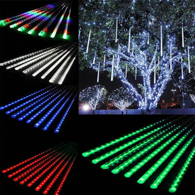 

Meteor shower snow LED lights 50 cm 8 tube romantic lighting for garden holidays