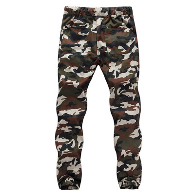 

Tailored -5XL Fashion Mens Casual Sports Camouflage Elastic Belt Pencil Trousers Pants
