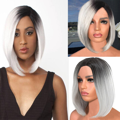 

〖Follure〗Women Fashion Lady Gradient Short Straight Hair Cosplay Party Wig